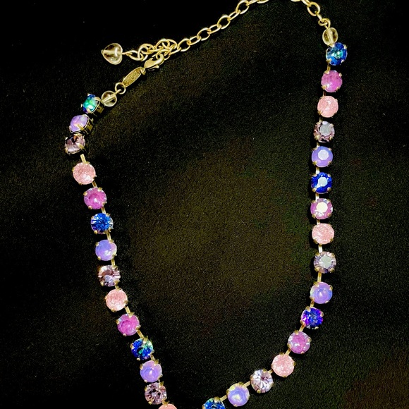 Crystal Infinity Necklace - Purple/Lilac/Pink - Picture 3 of 7